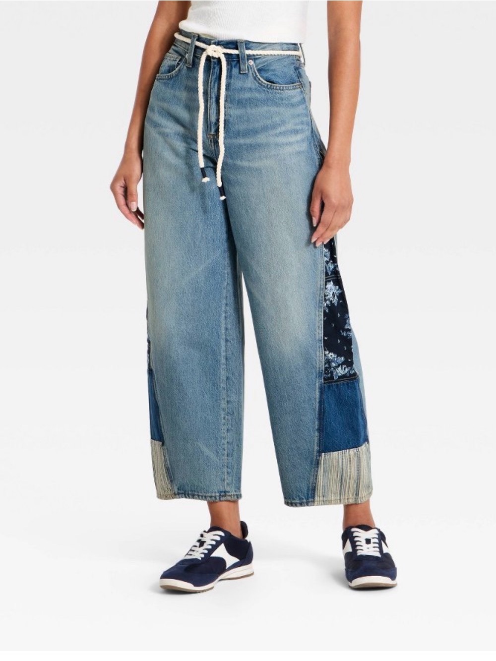 Universal thread high RISE EASY BARREL
Patchwork Jeans - Blue - 14SHORT